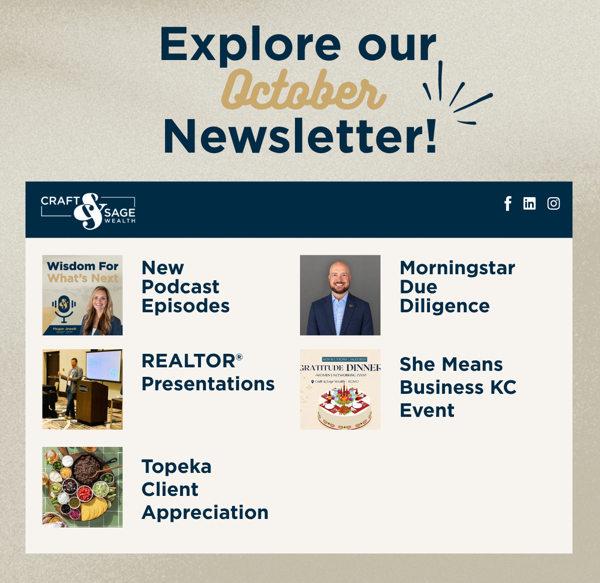 October 2026 Newsletter